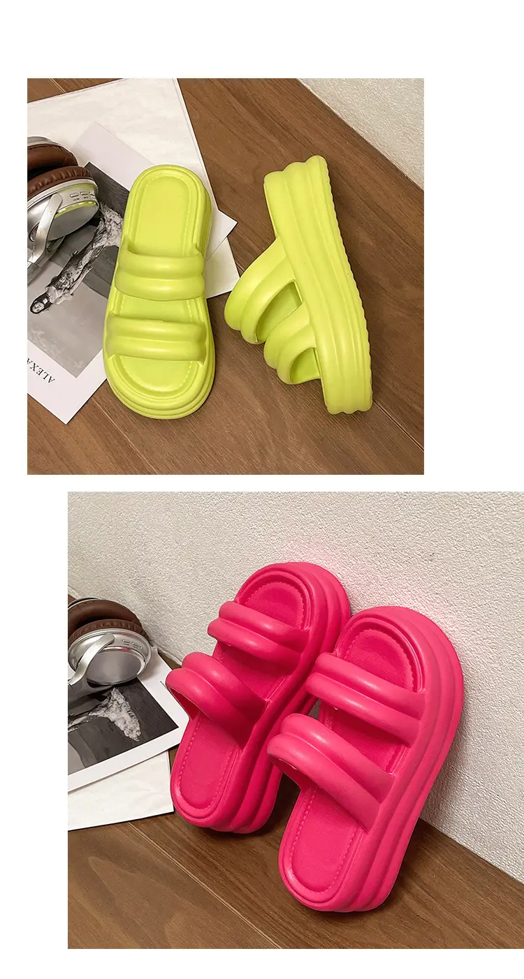 Women White Thick Slide Sandals Summer 2023 — feature 20