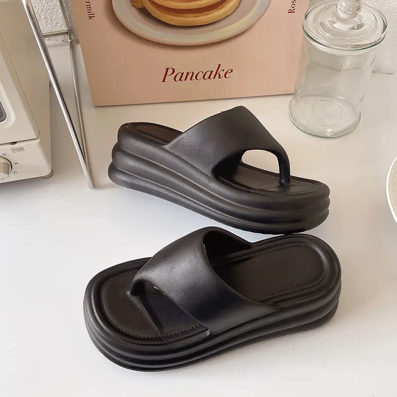 Women White Thick Slide Sandals Summer 2023 - Image 19