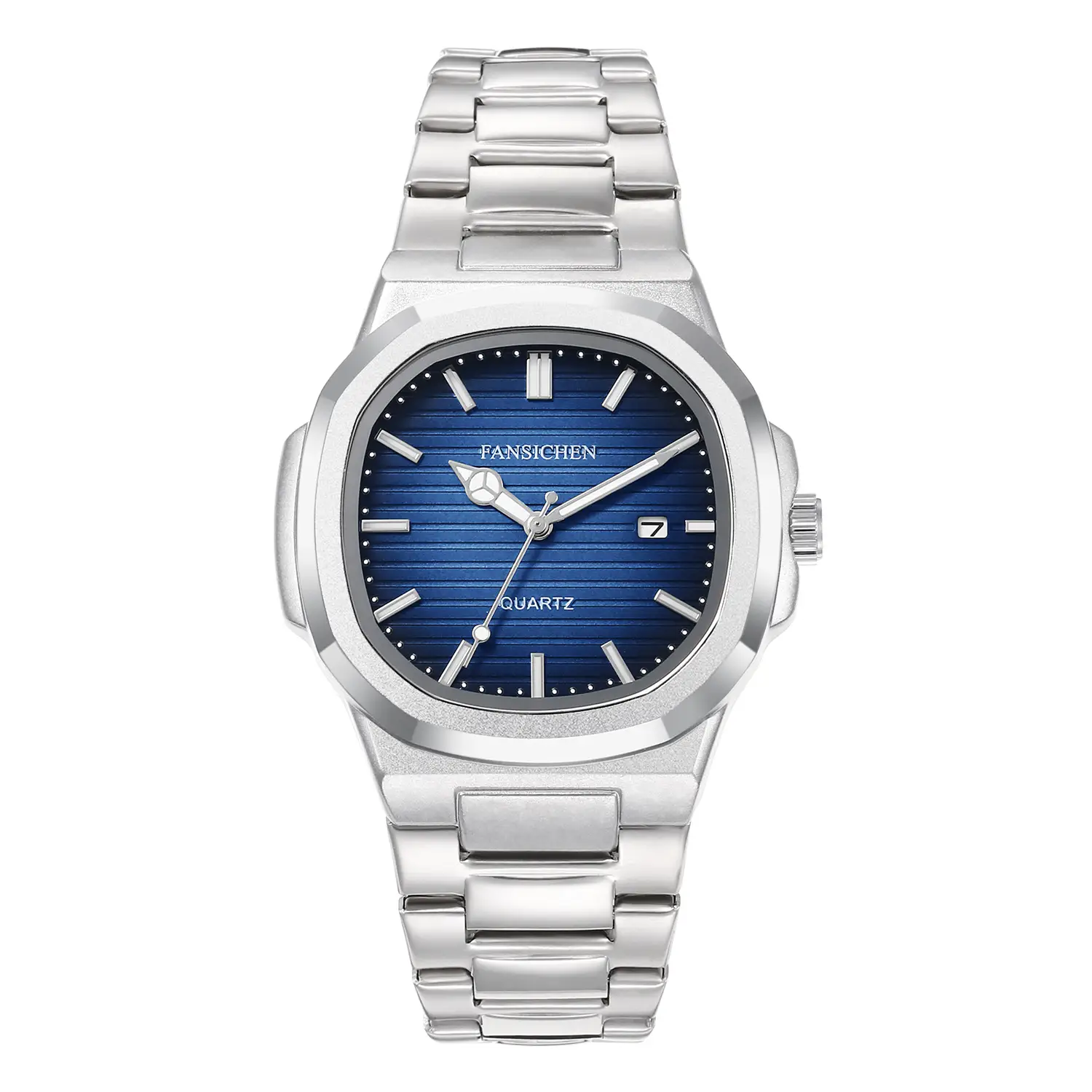 Nautilus Men's Quartz Watch Stainless Steel Large Dial - Image 5