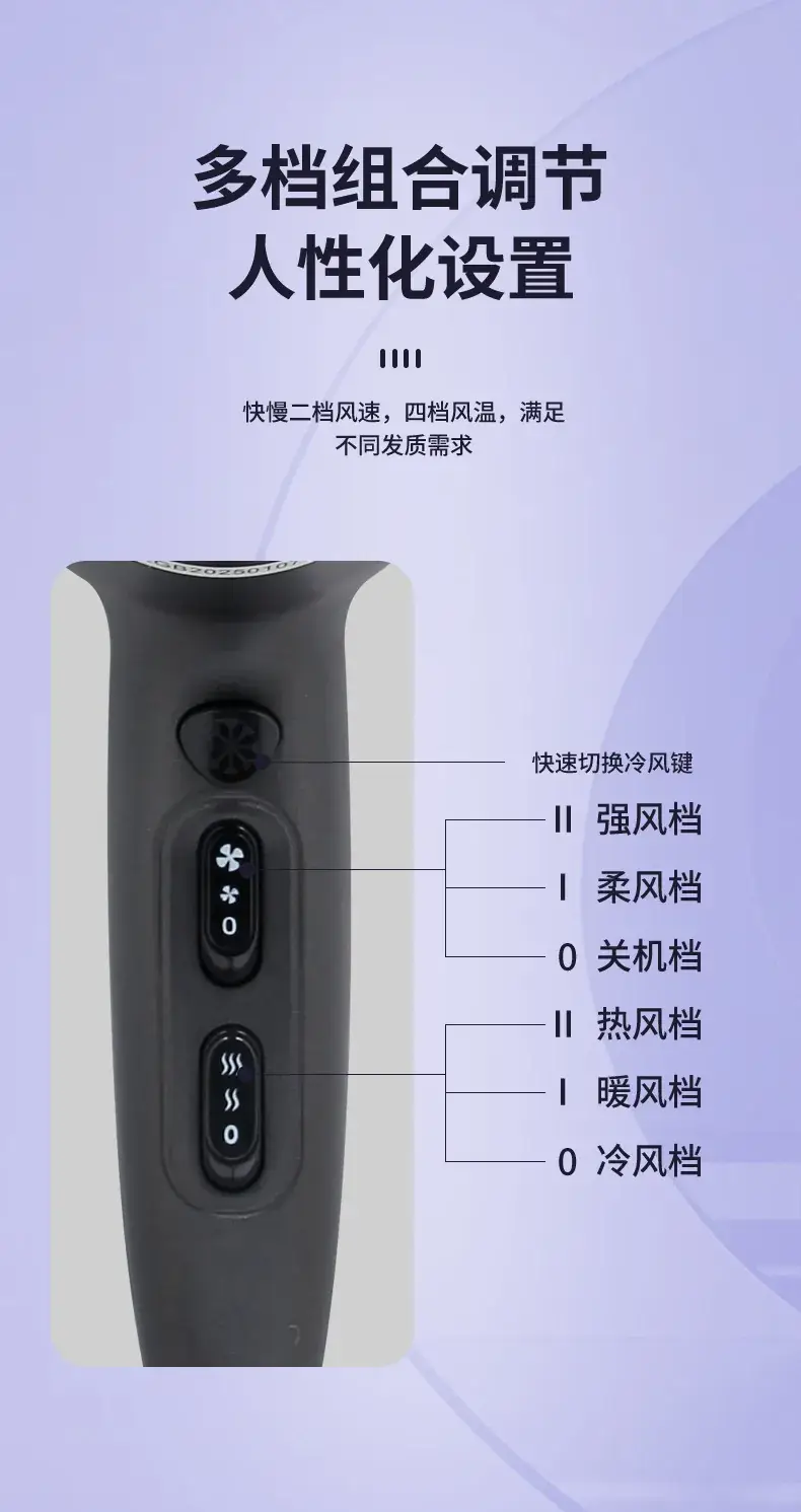 2400W Silent Hair Dryer Black — feature 5