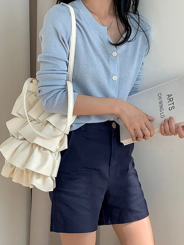 Silver Ruffled Shoulder Bag for Women 2023 - Image 3