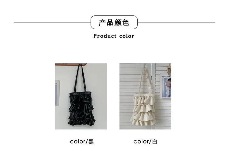 Silver Ruffled Shoulder Bag for Women 2023 — feature 2