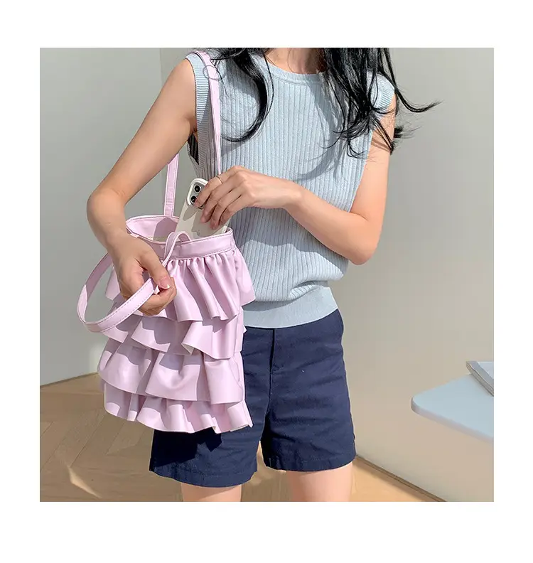 Silver Ruffled Shoulder Bag for Women 2023 — feature 21