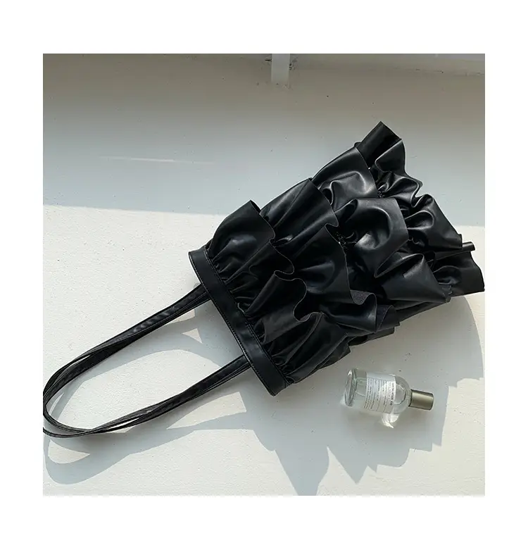 Silver Ruffled Shoulder Bag for Women 2023 — feature 24