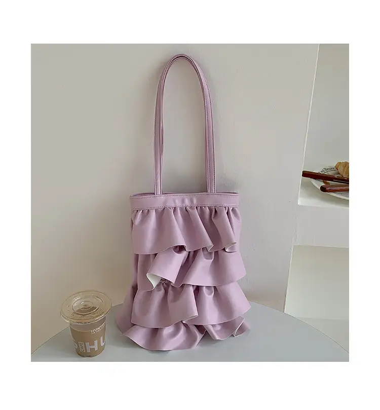 Silver Ruffled Shoulder Bag for Women 2023 — feature 25