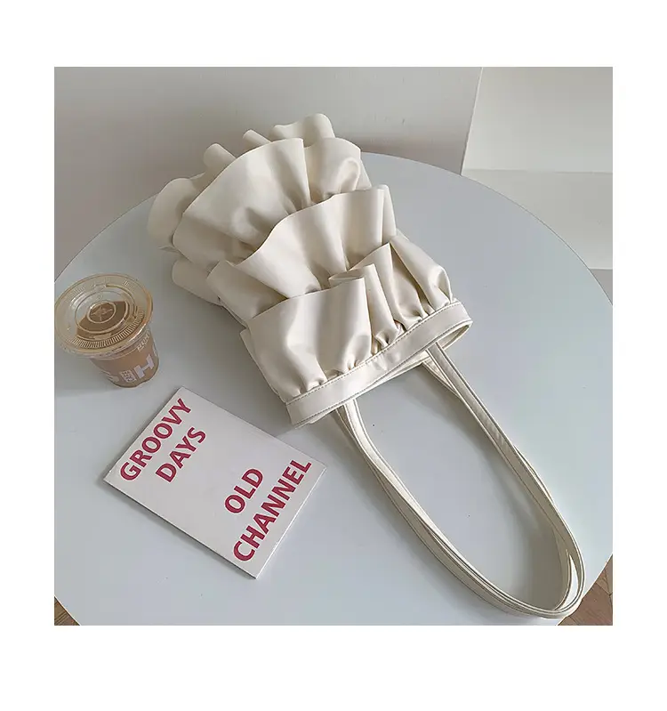 Silver Ruffled Shoulder Bag for Women 2023 — feature 26