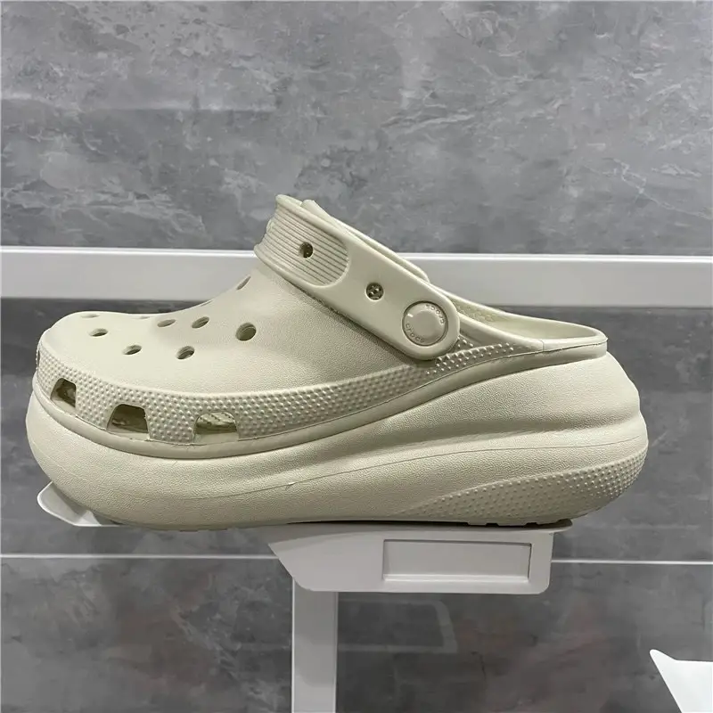 Women White Puff Hole Sandals Summer - Image 3