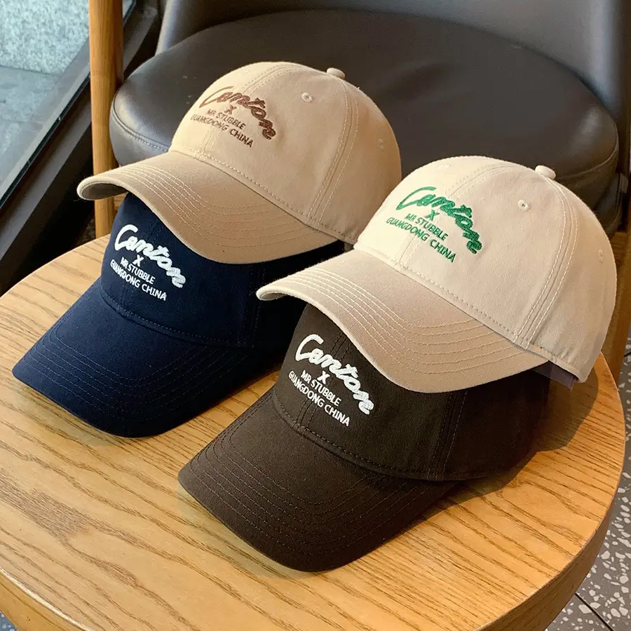 Men Black Logo Baseball Cap Wide Brim - Image 8