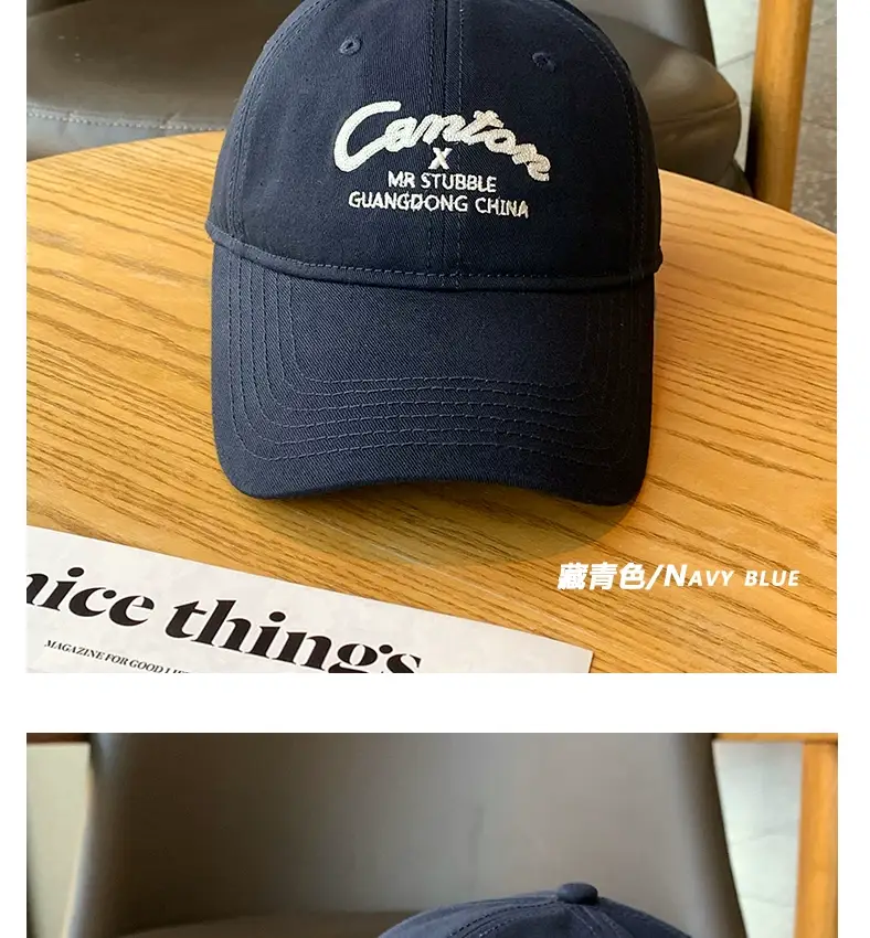 Men Black Logo Baseball Cap Wide Brim — feature 15