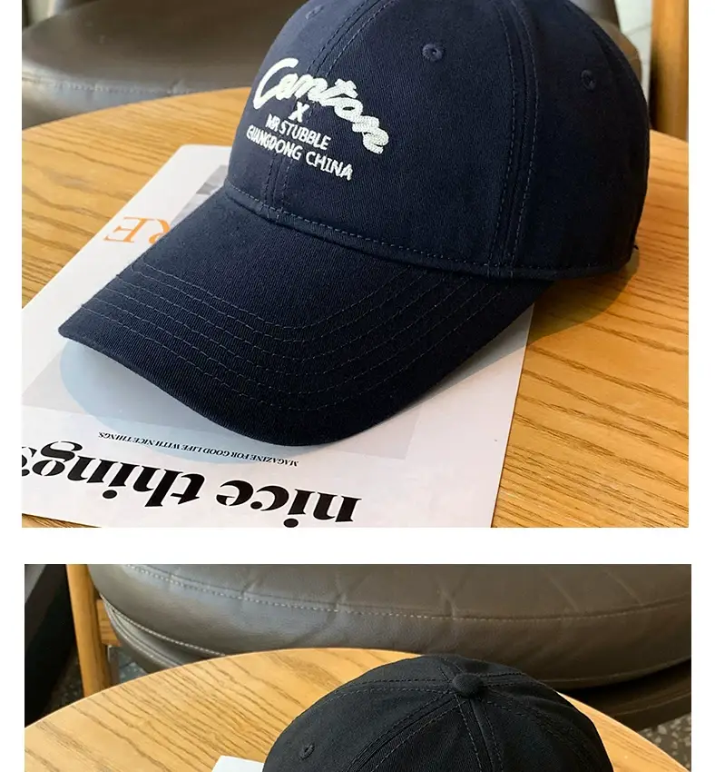 Men Black Logo Baseball Cap Wide Brim — feature 16