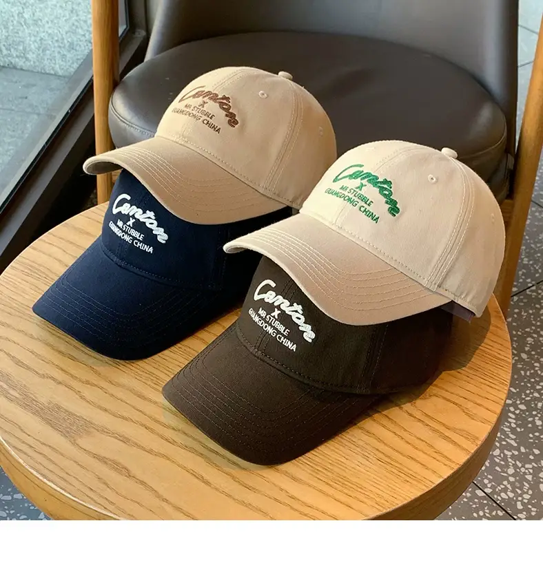 Men Black Logo Baseball Cap Wide Brim — feature 4