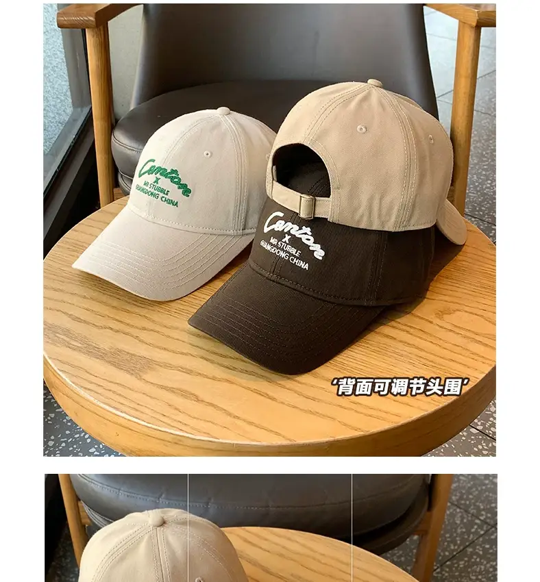 Men Black Logo Baseball Cap Wide Brim — feature 5