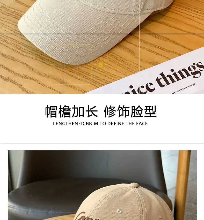 Men Black Logo Baseball Cap Wide Brim — feature 8