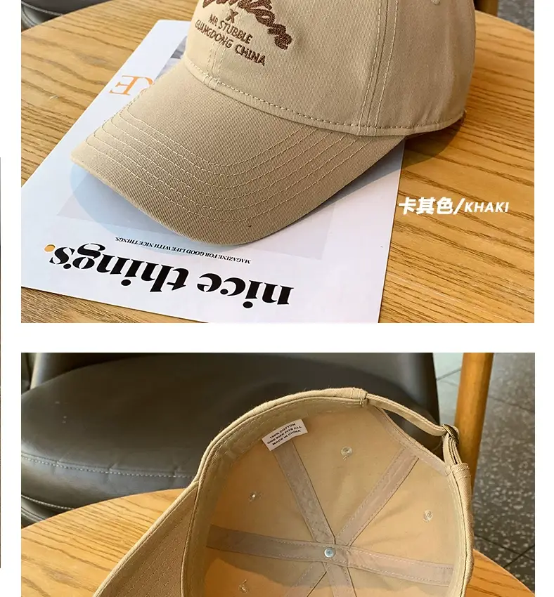 Men Black Logo Baseball Cap Wide Brim — feature 9