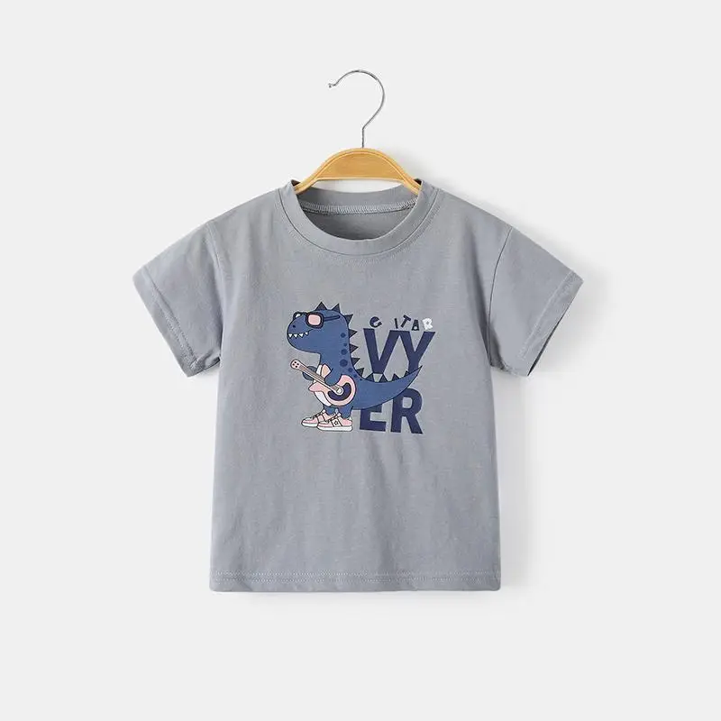 Boys Black Graphic T-Shirt 1 Year Old Cotton Summer - Image 11