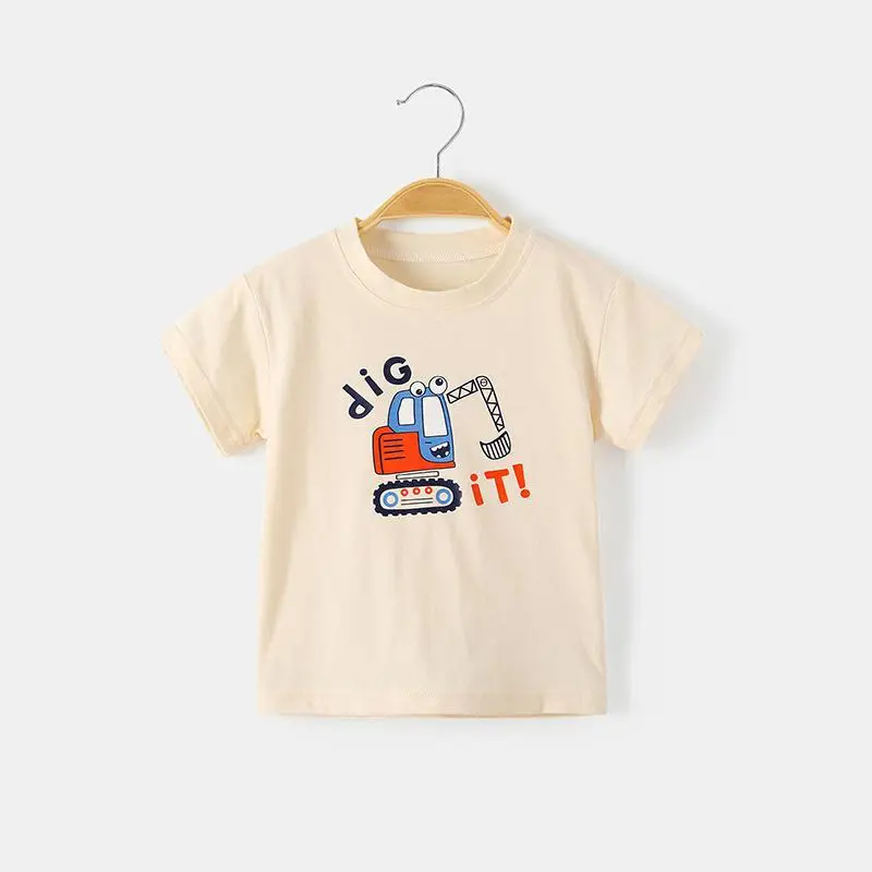 Boys Black Graphic T-Shirt 1 Year Old Cotton Summer - Image 13
