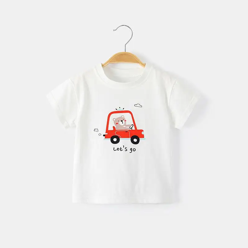 Boys Black Graphic T-Shirt 1 Year Old Cotton Summer - Image 3