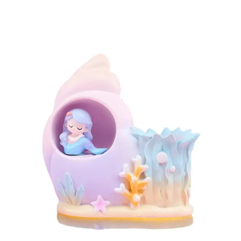 Girls' Mermaid Lamp & Pen Holder Set for Bedroom
