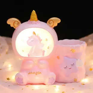 Girls' Mermaid Lamp & Pen Holder Set for Bedroom — feature 4