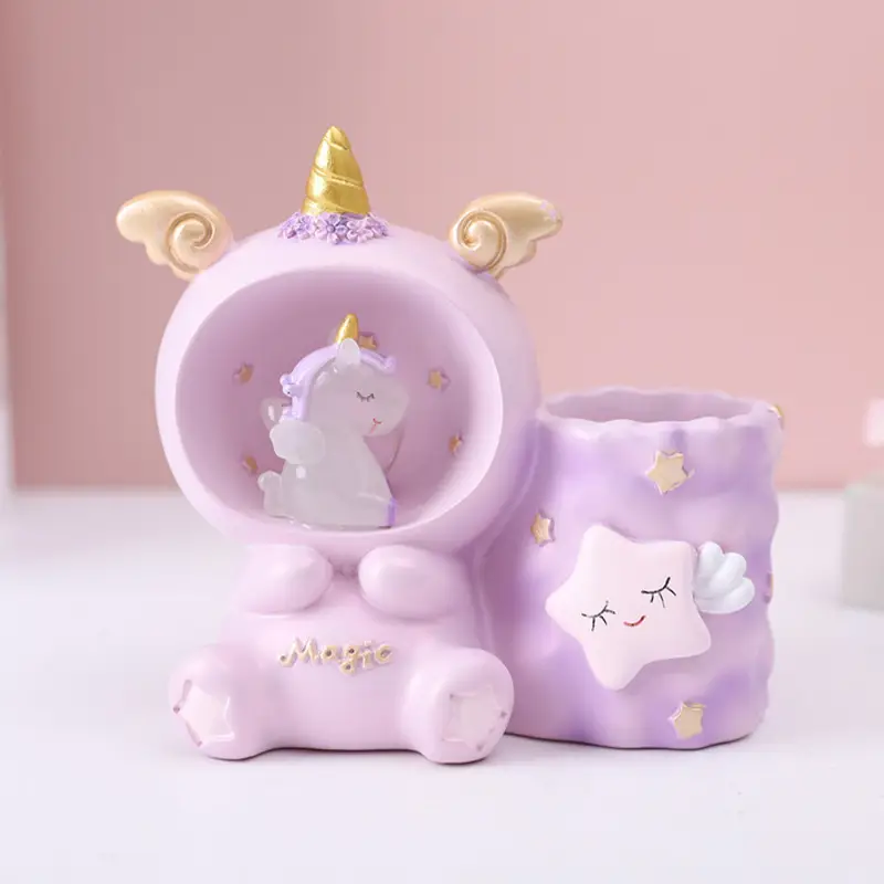 Girls' Mermaid Lamp & Pen Holder Set for Bedroom
