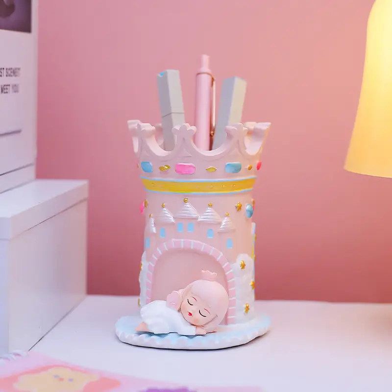 Girls' Mermaid Lamp & Pen Holder Set for Bedroom