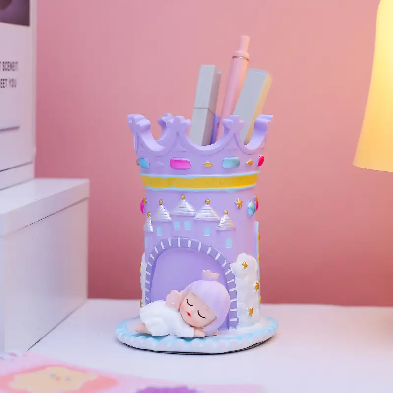 Girls' Mermaid Lamp & Pen Holder Set for Bedroom