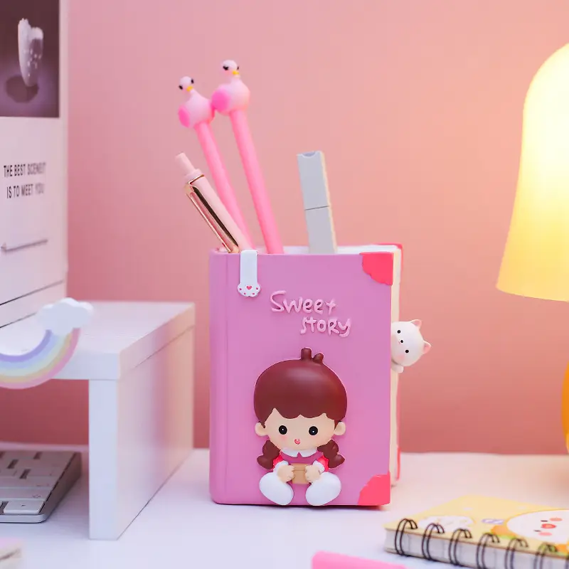 Girls' Mermaid Lamp & Pen Holder Set for Bedroom