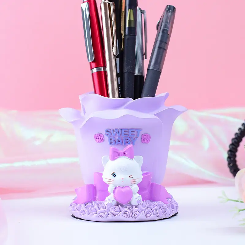 Girls' Mermaid Lamp & Pen Holder Set for Bedroom