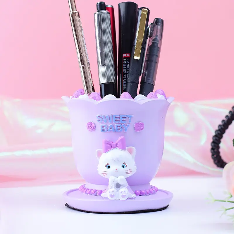 Girls' Mermaid Lamp & Pen Holder Set for Bedroom