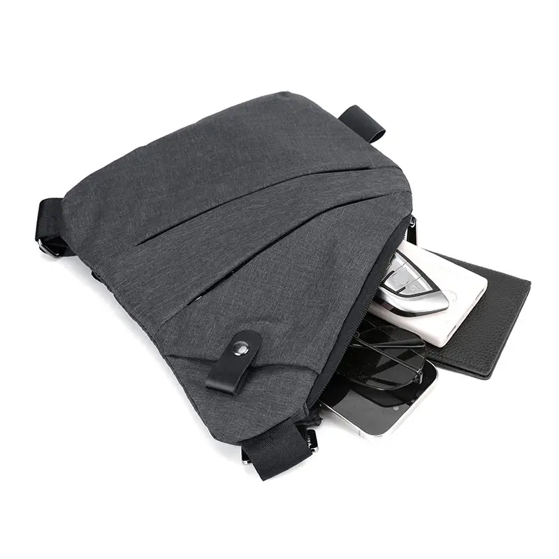 Pink Anti-Theft Crossbody Chest Bag for Men