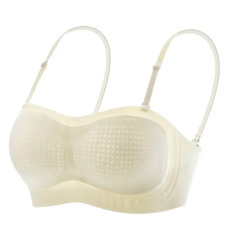 Black Strapless Jelly Soft Support Underwear