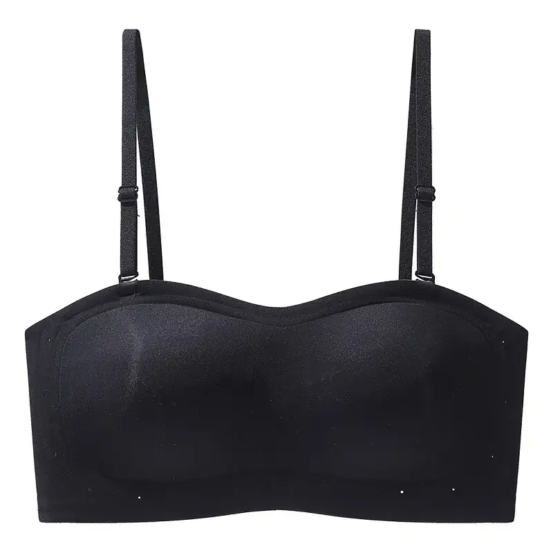 Black Strapless Jelly Soft Support Underwear