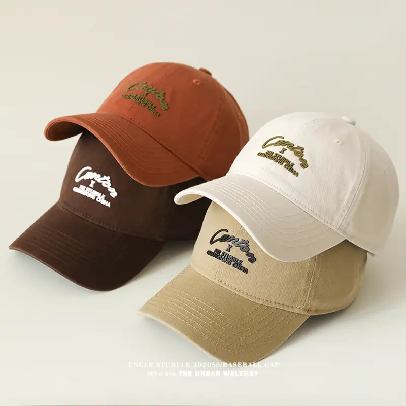 Purple Korean Embroidered Baseball Cap for Men Women — feature 2