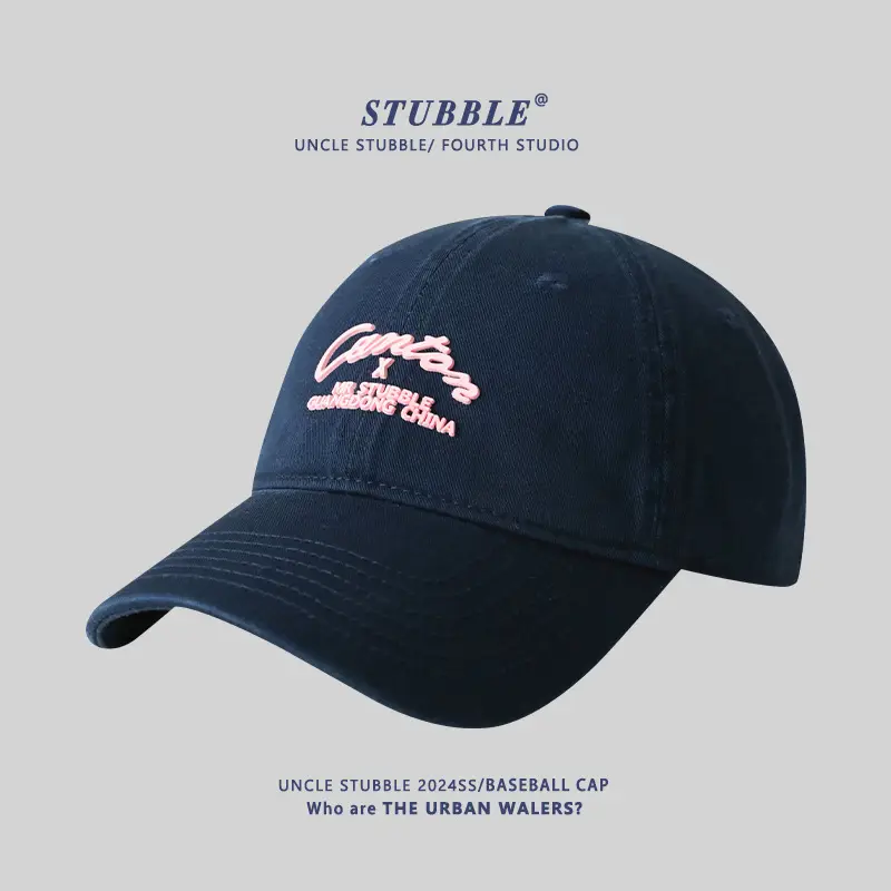 Purple Korean Embroidered Baseball Cap for Men Women - Image 12