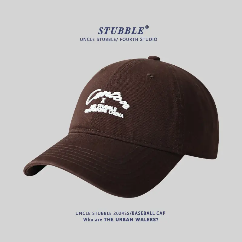 Purple Korean Embroidered Baseball Cap for Men Women - Image 4