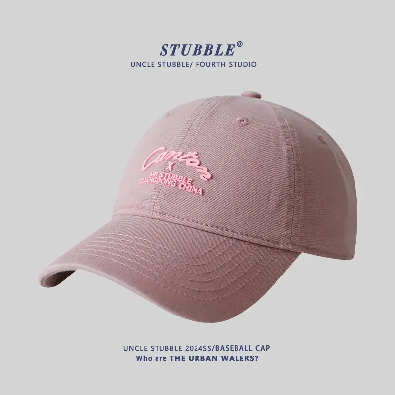 Purple Korean Embroidered Baseball Cap for Men Women - Image 5