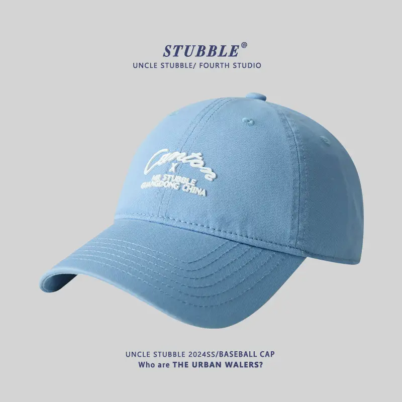 Purple Korean Embroidered Baseball Cap for Men Women - Image 9