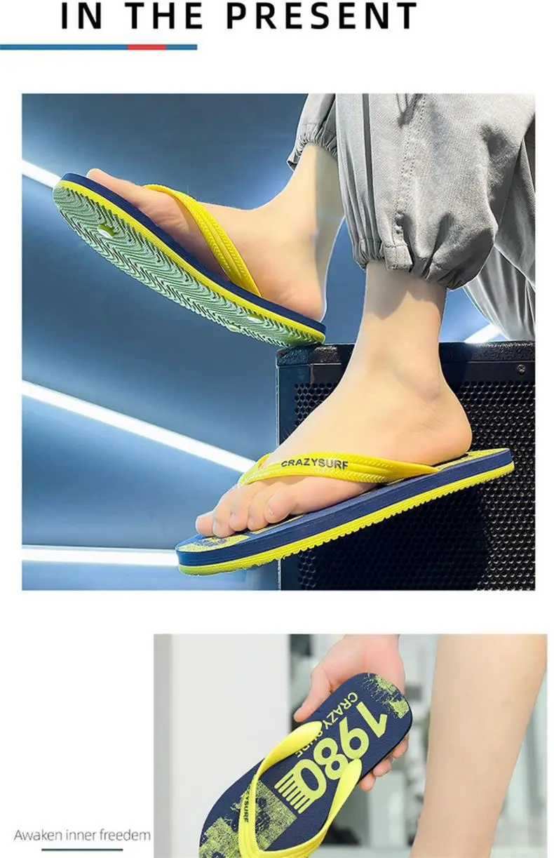 Slippers for Men Summer 2024 New Outer Wear Non-slip Wear-resistant Casual Men's Beach Flip-flops Vietnamese Soft-soled Flip-flops — feature 11