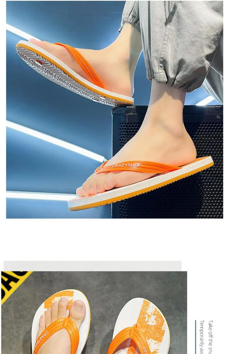Slippers for Men Summer 2024 New Outer Wear Non-slip Wear-resistant Casual Men's Beach Flip-flops Vietnamese Soft-soled Flip-flops — feature 5
