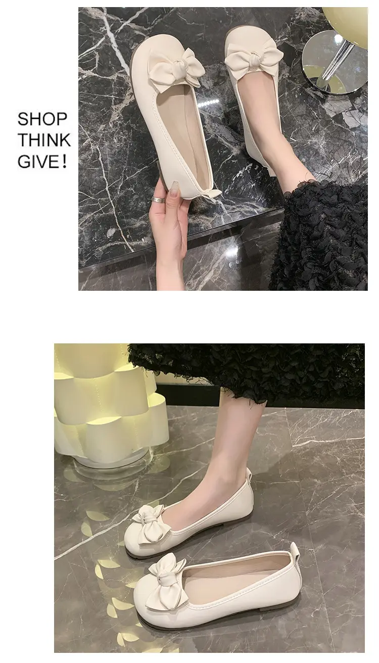 French Bow Flat Shoes for Women 2023 Summer — feature 10