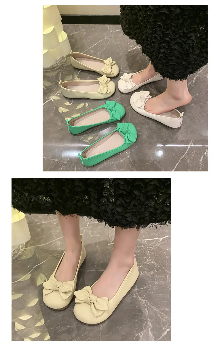 French Bow Flat Shoes for Women 2023 Summer — feature 11