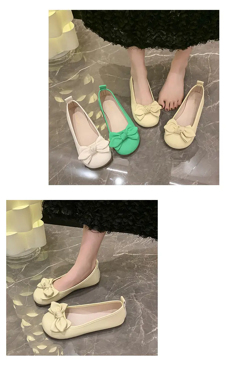 French Bow Flat Shoes for Women 2023 Summer — feature 12
