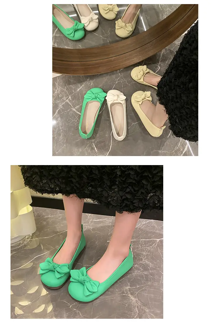 French Bow Flat Shoes for Women 2023 Summer — feature 15