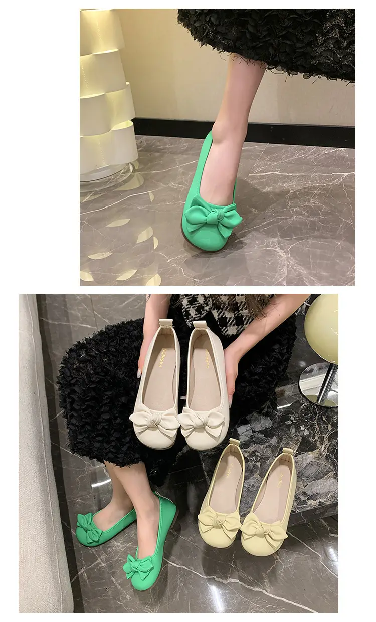 French Bow Flat Shoes for Women 2023 Summer — feature 16