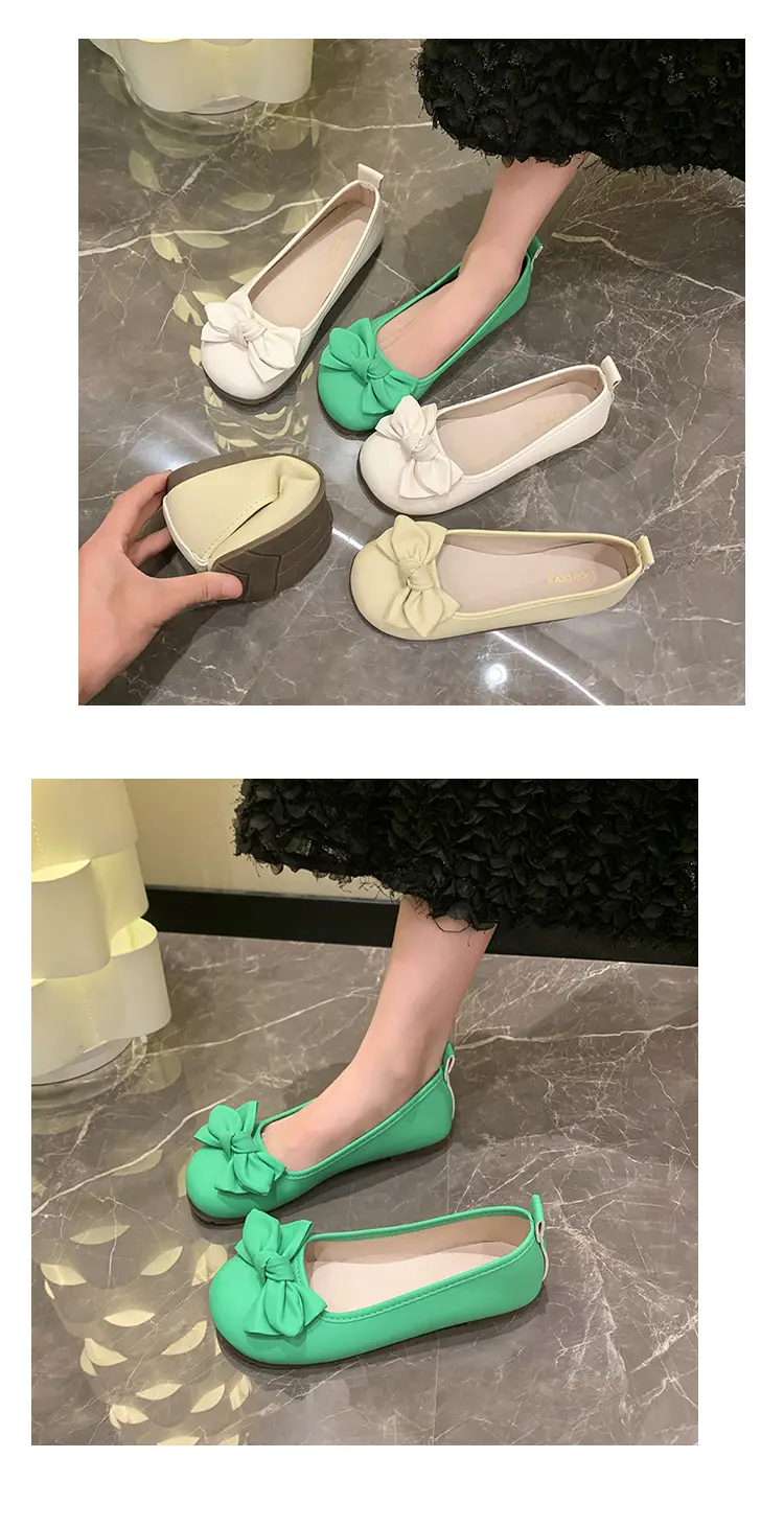 French Bow Flat Shoes for Women 2023 Summer — feature 17