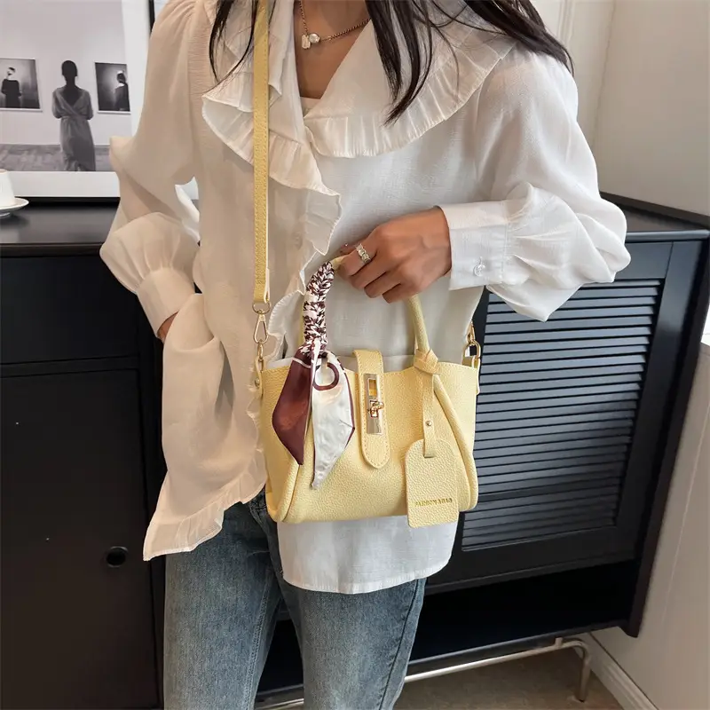 Brown Women's Shoulder Messenger Bag with Chain Strap - Image 11