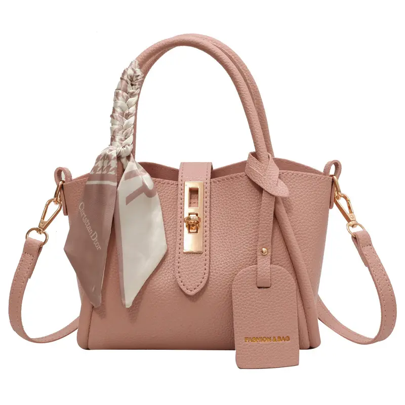Brown Women's Shoulder Messenger Bag with Chain Strap - Image 5