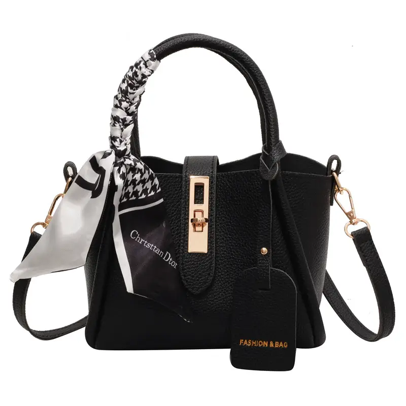 Brown Women's Shoulder Messenger Bag with Chain Strap - Image 6