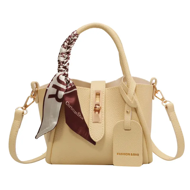 Brown Women's Shoulder Messenger Bag with Chain Strap - Image 7