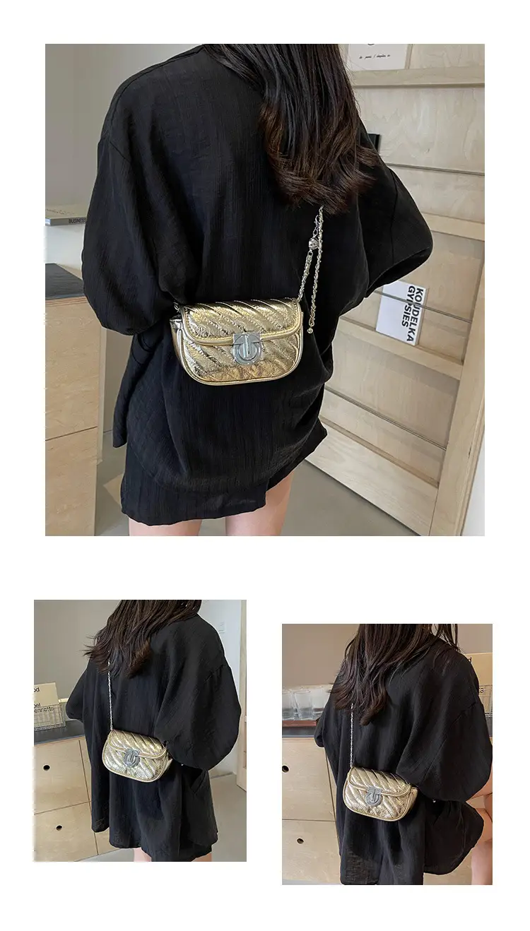 2026 Silver Lock Chain Crossbody Bag for Women — feature 20